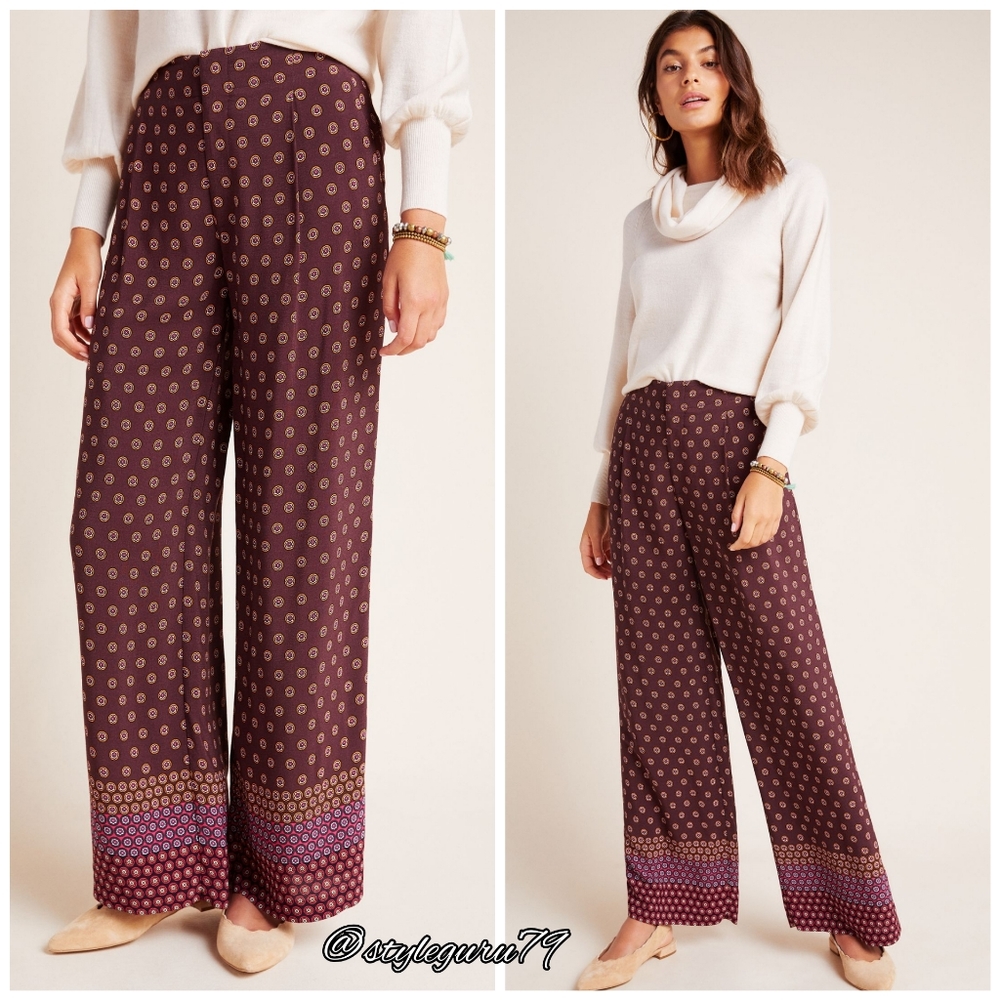 NWT, Anthropologie, Marsden Wide Leg Pants